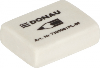 Radiera Dreptunghiulara 41x21x11mm Pentru Creion Donau - Alba 