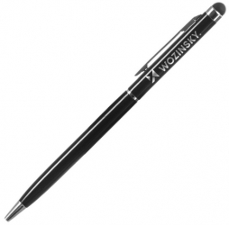 Stylus universal cu varf de pix pentru dispozitive cu touch screen culoare negru 