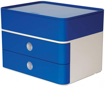 Suport Cu 2 Sertare + Cutie Ustensile Han Allison Smart Box Plus - Albastru Royal 