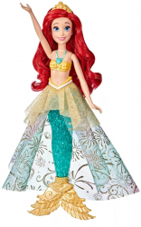 Papusa Disney Princess Ocean Lights Ariel Multicolor 30 cm 3 ani 
