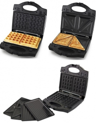 Sandwich Maker Portabella multifunctional 3 in 1cu placi detasabile pentru waffe grill sau sandwich 