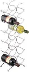 Suport sticle vin Zeller otel cromat 21.5x15.5x67.5 