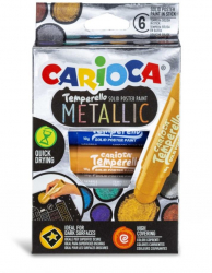 Creion Tempera Carioca Culori Metalice 6 Buc/Set - ADAC42674 
