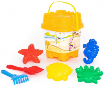 Galetusa pentru nisip cu 7accesorii 7Toys 
