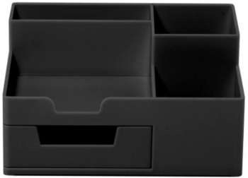 Suport Birou Ecada 5 Compartimente de Plastic Culoare Negru - ADAC95105N 