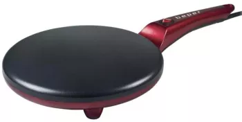 Producator de clatite Beper BT.710Y 800W 20 cm Vas Mixer Non-stick Rosu 