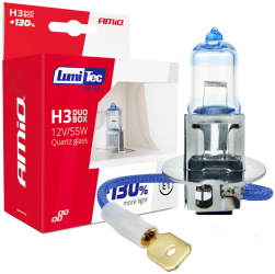 Becuri cu halogen H3 12V 55W LumiTec LIMITED +130 DUO 