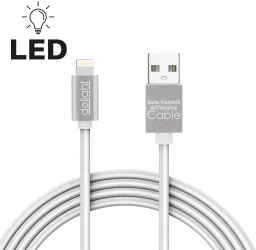 Cablu de date - iPhone lightning cu lumina LED 