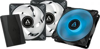 Ventilator radiator ARCTIC AC P12 PWM PST RGB 0dB ​Three Fan Pack acfan00229a 