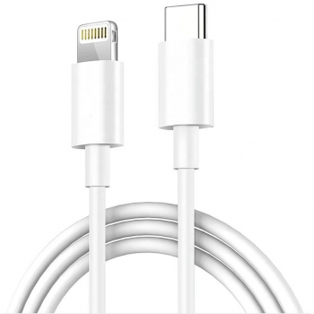 Cablu date si incarcare Nelbo USB Type C la Lightning 1 M alb calitate superioara 
