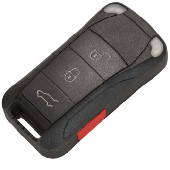 Cheie Auto Completa Techstar® pentru Porsche Cayenne 2003-2011 3 + 1 butoane Negru 