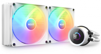 Cooler procesor NZXT Kraken 280 RGB Alb 140 mm RL-KR280-W1 