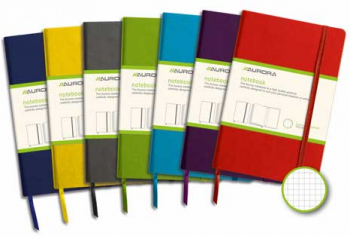 Caiet Cu Elastic Coperti Rigide 95 X 145mm 96 File-80g/mp Hartie Cream Aurora - Matematica 