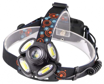Lanterna frontala de cap 5 LED cu banda elastica reglabila 