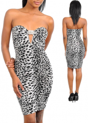 Rochie Rafinata cu Imprimeu Animal Print Fabricata In SUA 