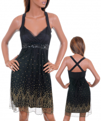 Rochie Negru cu Auriu 