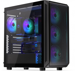 Carcasa ENDORFY Arx 700 ARGB Tempered Glass MiddleTower ATX Negru EY2A013 
