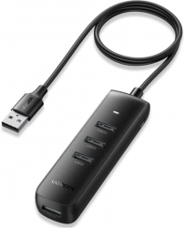 Adaptor Hub USB 3.0 la 3 x USB-A Type-C 5Gbps Ugreen 80657 Negru 