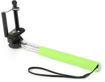 Brat telescopic cu filet universal 1/4 si suport reglabil pentru telefon - Verde 