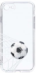 Husa Bestcase comp cu Apple iPhone SE 2 Football - Goooaaall 2MM Soft Silicon prot cam T 775 