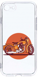 Husa Bestcase comp cu Apple iPhone SE 2 Retro Bike 2MM Soft Silicon prot cam T 818 