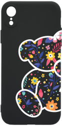 Husa Bestcase comp cu Apple iPhone XR Flower Teddy Bear Slim Microfibra prot cam PB 983 