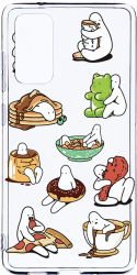 Husa Bestcase comp cu Samsung Galaxy S20 FE Eating Is My Hobby 2MM Soft Silicon prot cam T 1018 
