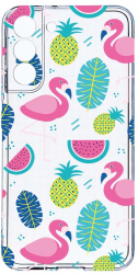 Husa Bestcase comp cu Samsung Galaxy S21 FE Flamingo 2MM Soft Silicon prot cam T 91 