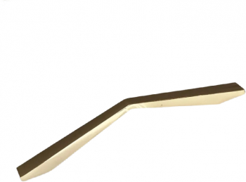 Maner mobilier Retro auriu brush 96 mm