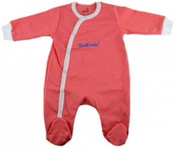Salopeta cu maneca lunga pentru fete Pifou Model 32 M32-CO2-62 Coral 