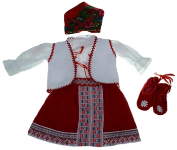 Set 6 piese bluza catrinta batic vesta si botosei pentru fete Mini Junior 190-68M Multicolor 