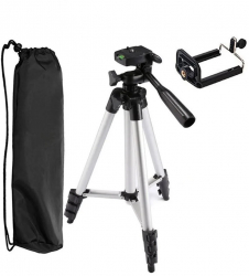 Trepied foto 133 cm cu geanta transport inclusa si cap de prindere