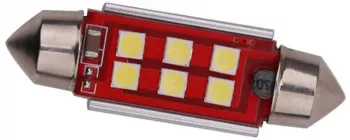 Bec auto C5W Sofit cu 6 led-uri 41mm 