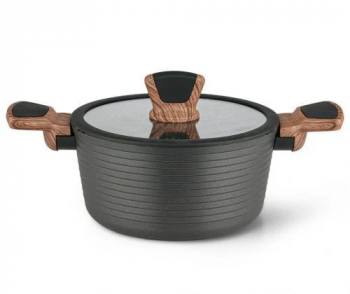 Oala Fissman-Diamond aluminiu 20x10 cm 2.6l negru 