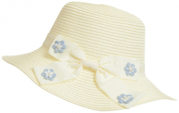 Palarie de paie pentru dama PAMI PD-0223-208-alb 56 cm Alb