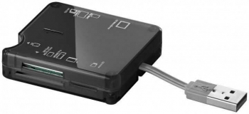 Cititor de card all-in-one 6 sloturi USB 2.0 negru Goobay 