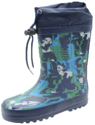 Cizme din cauciuc pentru baieti BiKi A-B003-64-26 Albastru 
