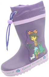 Cizme din cauciuc pentru fete BiKi A-B00865-E-26 Mov 