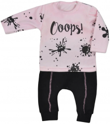 Compleu 2 piese bluza si pantaloni pentru fete Koala Oops 07-796-74-cm Roz 