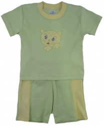 Compleu 2 piese de vara pentru baieti Pifou 32-74V-74 cm Verde 