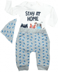 Compleu 3 piese pentru baieti Chippi Chuppo 50-2 56-62 cm Multicolor 