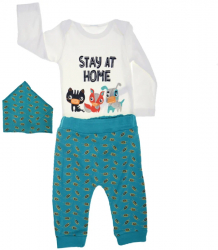 Compleu 3 piese pentru baieti Chippi Chuppo CPBCC-02-50 Multicolor 