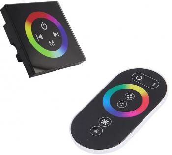 Controller RGB touch ST panou si telecomanda 433 12-24V M001S 