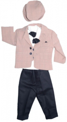 Costum elegant 6 piese pentru baieti Mini Junior CM543243-74 Bej 