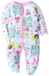 EASYMOM Pijama capse Animale si Flori 