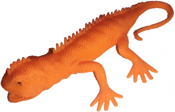 Figurina monitorul de savana 13 cm Mini Junior 555418-1 Portocaliu 