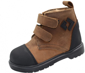 Ghete ortopedice imblanite pentru baieti Small Foot SMLFS-22-23 Maro 