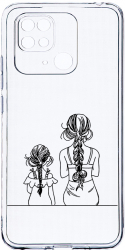 Husa Bestcase comp cu Xiaomi Redmi 10C Mom And Daughter 2MM Soft Silicon prot cam T 1048 