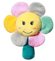 Jucarie din plus zornaitoare BabyOno Rainbow Flower 609-F Multicolor 