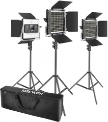 Kit 3 Panouri Bicolor 660 LED Neewer Studio foto/video Negru 